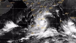 cyclone michaung in Bay of Bengal