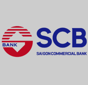 The logo of Saigon Commercial Bank (SCB)