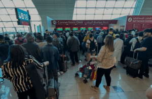 Passengers stranded in Dubai International Airport