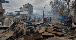 Manipur Kuki Village burned and destroyed by armed Meitei crowd 