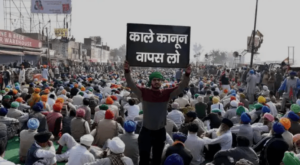 an image of 2020-21 farmers protests in New Delhi
