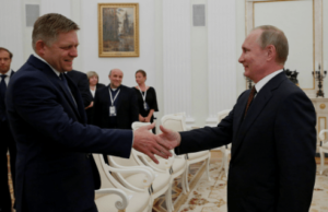 Russian President Vladimir Putin has emerged as a close ally of Slovak PM Robert Fico in recent years. DH