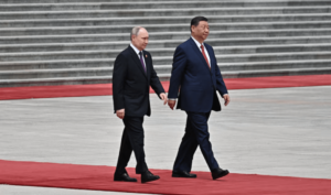 President Xi received the Russian President on a red carpet on Tiananmen square. Reuters