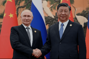 Russian President Vladimir Putin met the President of China, Xi Jinping at Beijing on Thursday. RH
