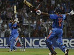 Dhoni's legendary six on the last ball of 2011 World Cup against Sri Lanka helped India lift the World Cup after 28 years since Kapil Dev in 1983. TH