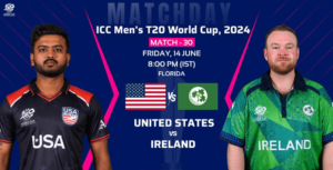 The USA vs Ireland match scheduled for Friday, June 14 was cancelled due to continuing heavy rains in Florida. TG